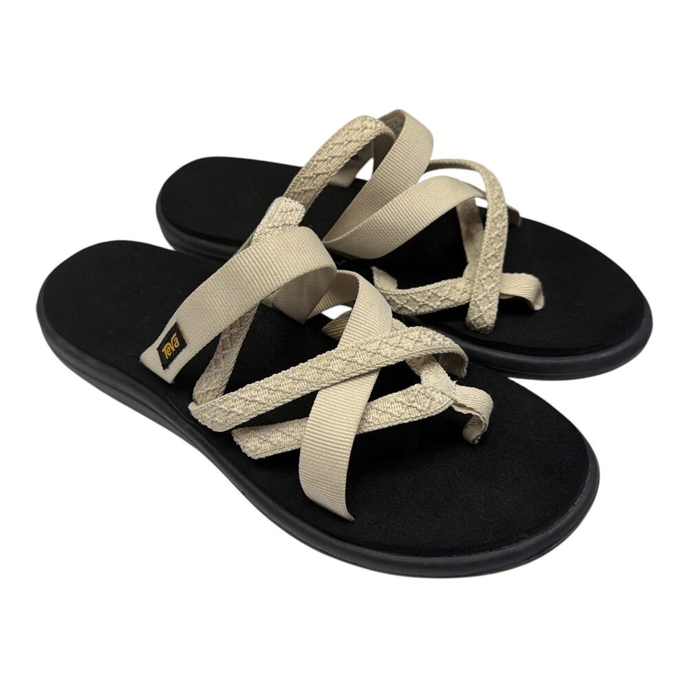 Teva Voya Zillesa Womens Flip Flop Sandals Size 8 Beige